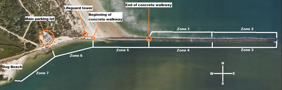 PI jetty zones